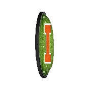 Illinois Fighting Illini: On the 50 - Oval Slimline Lighted Wall Sign, NCILLI-140-22
