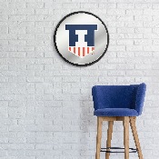 Illinois Fighting Illini: Badge - Modern Disc Mirrored Wall Sign, NCILLI-235-02