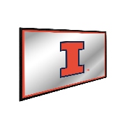 Illinois Fighting Illini: Framed Mirrored Wall Sign, FNB-NCILLI-265-01A