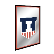 Illinois Fighting Illini: Badge - Framed Mirrored Wall Sign, FNB-NCILLI-275-01A