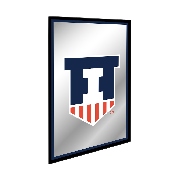 Illinois Fighting Illini: Badge - Framed Mirrored Wall Sign, FNB-NCILLI-275-01A