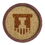 Illinois Fighting Illini: Shield - "Faux" Barrel Framed Cork Board, FNB-NCILLI-632-02A