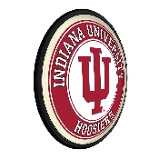 Indiana Hoosiers: Round Slimline Lighted Wall Sign, NCINDH-130-01