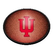 Indiana Hoosiers: Pigskin - Oval Slimline Lighted Wall Sign, NCINDH-140-21