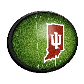 Indiana Hoosiers: On the 50 - Oval Slimline Lighted Wall Sign, NCINDH-140-22