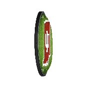 Indiana Hoosiers: On the 50 - Oval Slimline Lighted Wall Sign, NCINDH-140-22