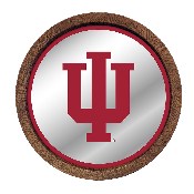 Indiana Hoosiers: Mirrored Barrel Top Mirrored Wall Sign, NCINDH-245-01