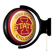 ISU Iowa State Cyclones Rotating Illuminated Team Spirit Wall Sign-Round, FNB-NCIOST-115