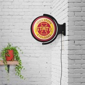 ISU Iowa State Cyclones Rotating Illuminated Team Spirit Wall Sign-Round, FNB-NCIOST-115