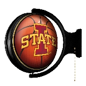 Iowa State Cyclones: Basketball - Original Round Rotating Lighted Wall Sign, NCIOST-115-11