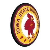 ISU Iowa State Cyclones Slimline Illuminated Team Spirit Wall Sign-Round, FNB-NCIOST-130