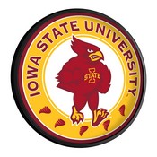 ISU Iowa State Cyclones Slimline Illuminated Team Spirit Wall Sign-Round, FNB-NCIOST-130