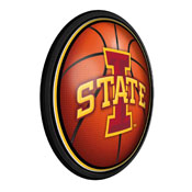 Iowa State Cyclones: Basketball - Round Slimline Lighted Wall Sign, NCIOST-130-11