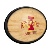Iowa State Cyclones: Hardwood - Oval Slimline Lighted Wall Sign, NCIOST-140-12
