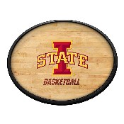 Iowa State Cyclones: Hardwood - Oval Slimline Lighted Wall Sign, NCIOST-140-12