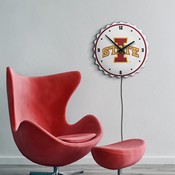 Iowa State Cyclones: Bottle Cap Lighted Wall Clock, NCIOST-545-01