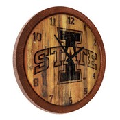 ISU Iowa State Cyclones 20" Barrel Team Logo Wall Clock, FNB-NCIOST-560