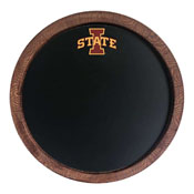 Iowa State Cyclones: Chalkboard Round "Faux" Barrel Top Sign, NCIOST-630-01