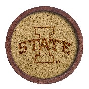 Iowa State Cyclones: "Faux" Barrel Framed Cork Board, FNB-NCIOST-632-01A