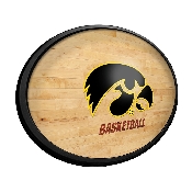 Iowa Hawkeyes: Hardwood - Oval Slimline Lighted Wall Sign, NCIOWA-140-12