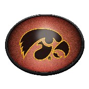 Iowa Hawkeyes: Pigskin - Oval Slimline Lighted Wall Sign, NCIOWA-140-21