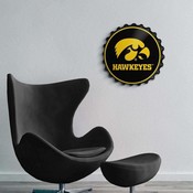 University of Iowa Hawkeyes Team Spirit Bottle Cap Wall Sign-Tigerhawk, NCIOWA-210-01
