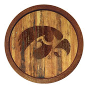 Iowa Hawkeyes: Branded Round "Faux" Barrel Top Sign, NCIOWA-240-01