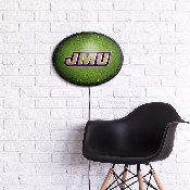 JMU Dukes: On the 50 - Oval Slimline Lighted Wall Sign, NCJMUD-140-22