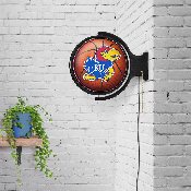 Kansas Jayhawks: Basketball - Original Round Rotating Lighted Wall Sign, NCKANS-115-11