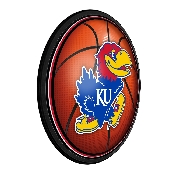 Kansas Jayhawks: Basketball - Round Slimline Lighted Wall Sign, NCKANS-130-11