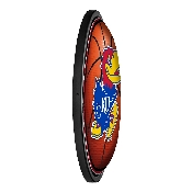 Kansas Jayhawks: Basketball - Round Slimline Lighted Wall Sign, NCKANS-130-11