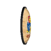 Kansas Jayhawks: Hardwood - Oval Slimline Lighted Wall Sign, NCKANS-140-12