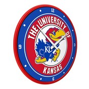 Kansas Jayhawks: Modern Disc Wall Clock, NCKANS-510-01