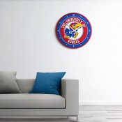 Kansas Jayhawks: Modern Disc Wall Clock, NCKANS-510-01