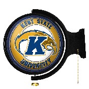 Kent State Golden Flashes: Original Round Rotating Lighted Wall Sign, NCKENT-115-01