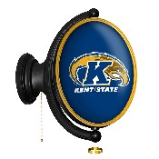 Kent State Golden Flashes: Original Oval Rotating Lighted Wall Sign, NCKENT-125-01