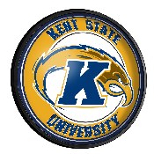 Kent State Golden Flashes: Round Slimline Lighted Wall Sign, NCKENT-130-01
