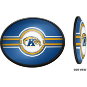 Kent State Golden Flashes: Oval Slimline Lighted Wall Sign, NCKENT-140-01