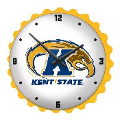 Kent State Golden Flashes: Bottle Cap Wall Clock, NCKENT-540-02