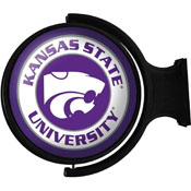 Kansas State Wildcats: Original Round Rotating Lighted Wall Sign, FNB-NCKNST-115-01A