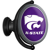 Kansas State Wildcats: Original Oval Rotating Lighted Wall Sign, FNB-NCKNST-125-01A