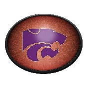 Kansas State Wildcats: Pigskin - Oval Slimline Lighted Wall Sign, NCKNST-140-21