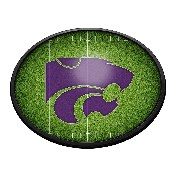 Kansas State Wildcats: On the 50 - Oval Slimline Lighted Wall Sign, NCKNST-140-22
