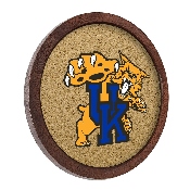 Kentucky Wildcats: Mascot - "Faux" Barrel Framed Cork Board, FNB-NCKWLD-632-02A
