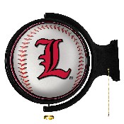 Louisville Cardinals: Baseball - Round Rotating Lighted Wall Sign, NCLOUS-115-31