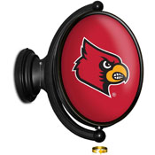 Louisville Cardinals: Original Oval Rotating Lighted Wall Sign, NCLOUS-125-01A