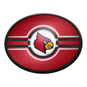 Louisville Cardinals: Oval Slimline Lighted Wall Sign, FNB-NCLOUS-140-01A