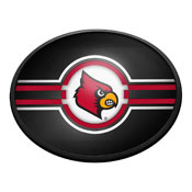 Louisville Cardinals: Oval Slimline Lighted Wall Sign, FNB-NCLOUS-140-01A