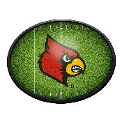 Louisville Cardinals: On the 50 - Oval Slimline Lighted Wall Sign, NCLOUS-140-22