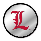 Louisville Cardinals: L - Modern Disc Mirrored Wall Sign, FNB-NCLOUS-235-02A